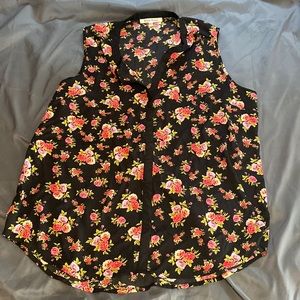 Black Rainn sheer tank top